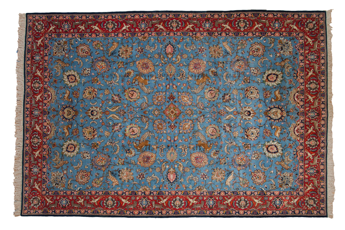 8.5x13 Vintage Qom Carpet