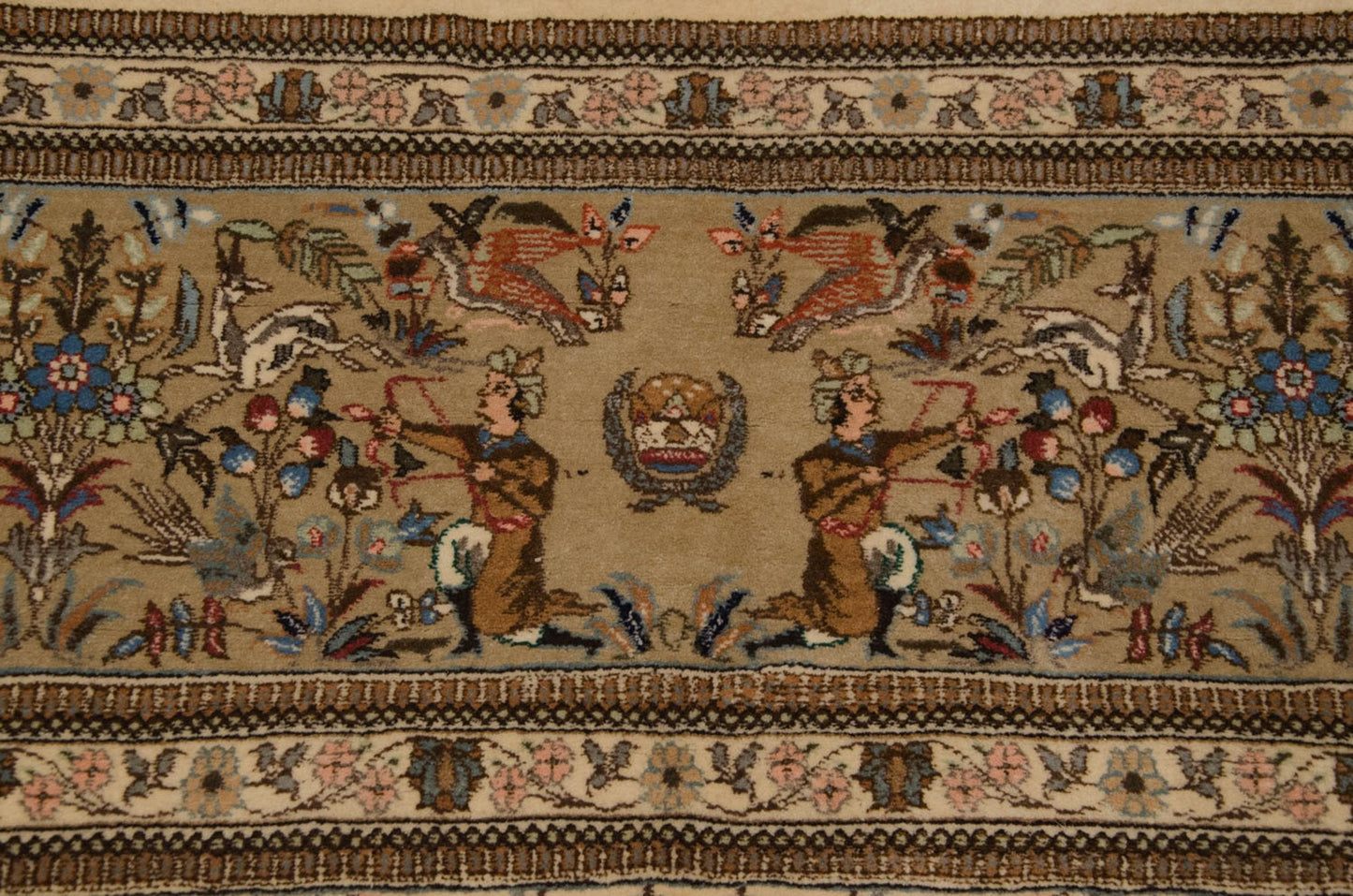 11x15 Vintage Tabriz Carpet