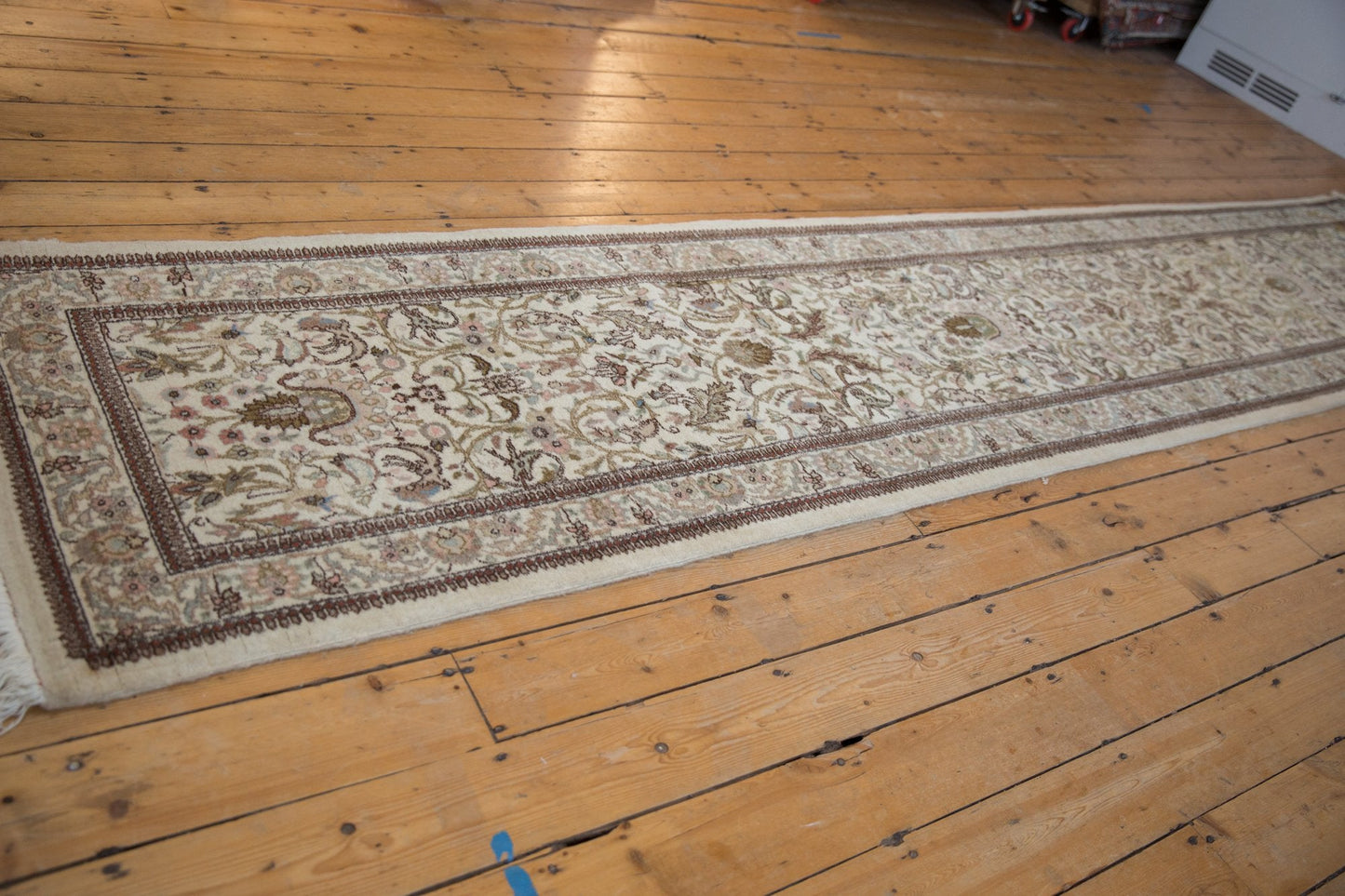 3x14 Vintage Tabriz Rug Runner