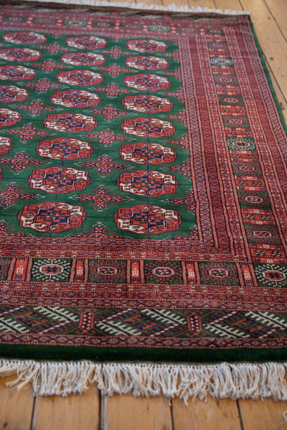 6x6.5 Vintage Fine Pakistani Bokhara Design Square Carpet