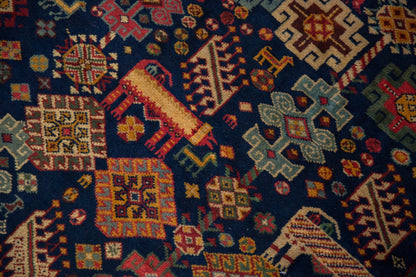 5.5x6.5 Vintage Indian Shiraz Design Carpet