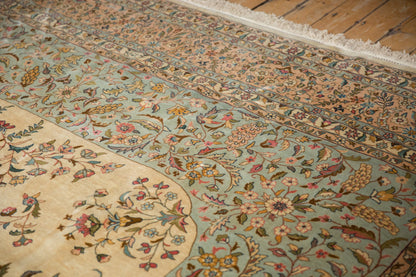 12x12 Vintage Bulgarian Kerman Design Square Carpet