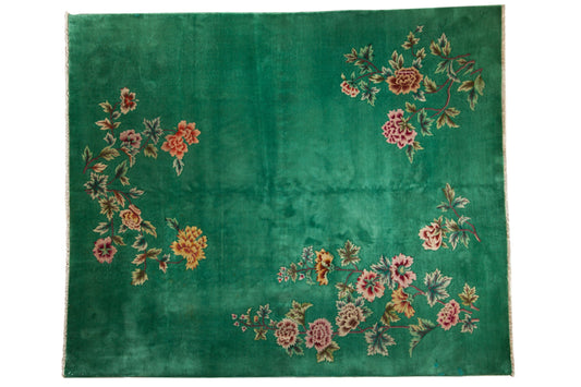 8x9.5 Vintage Nichols Art Deco Carpet