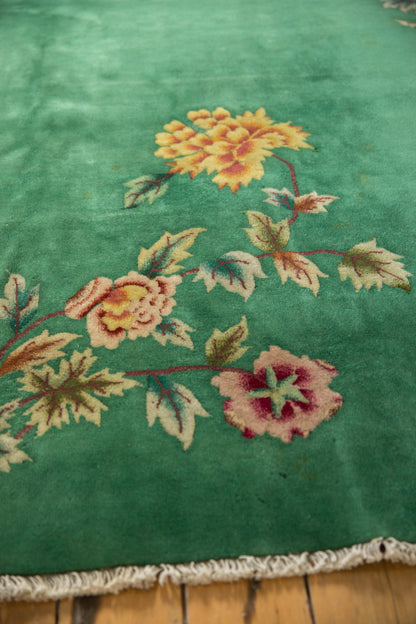 8x9.5 Vintage Nichols Art Deco Carpet