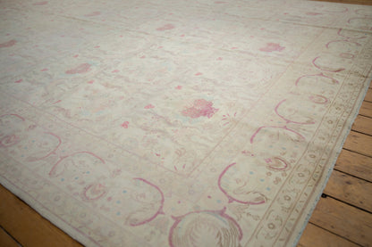 10x14 Vintage Distressed Bulgarian Kerman Design Carpet