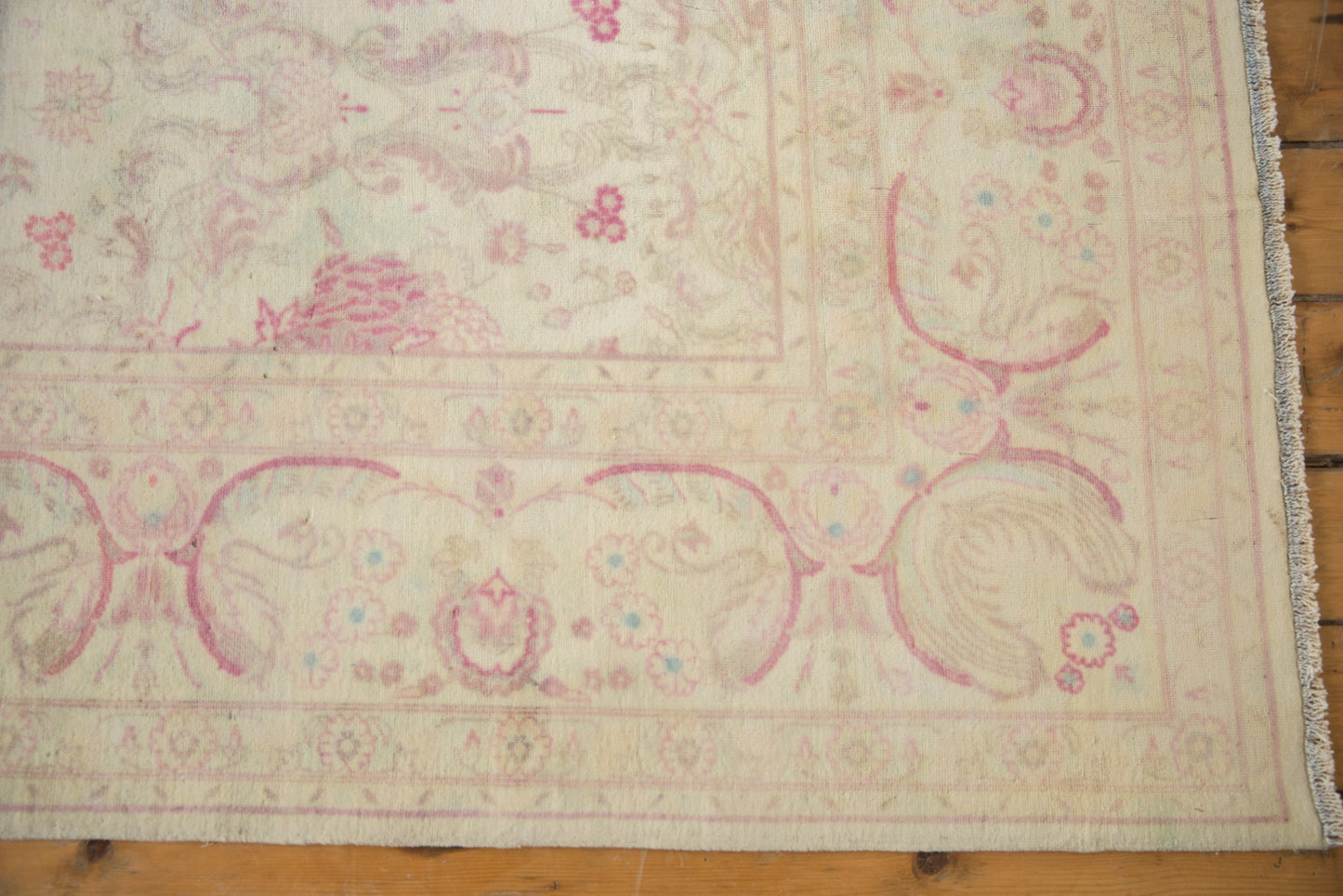 10x14 Vintage Distressed Bulgarian Kerman Design Carpet