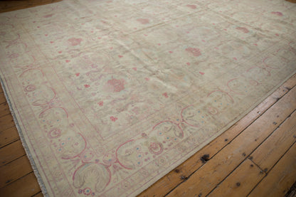 10x14 Vintage Distressed Bulgarian Kerman Design Carpet