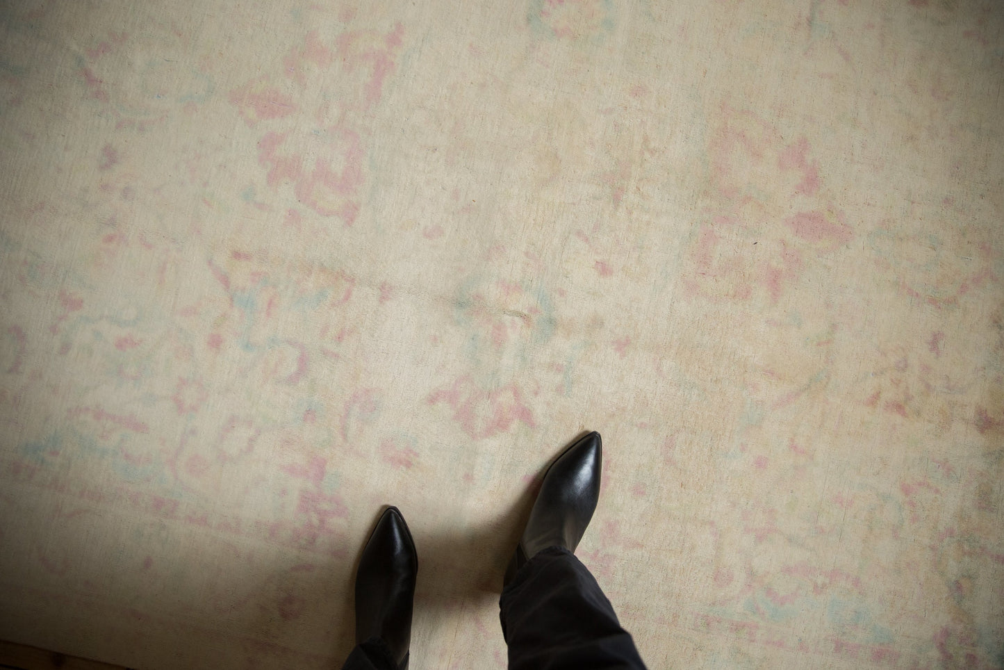 6x9 Vintage Distressed Bulgarian Polonaise Design Carpet