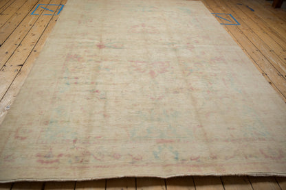 6x9 Vintage Distressed Bulgarian Polonaise Design Carpet
