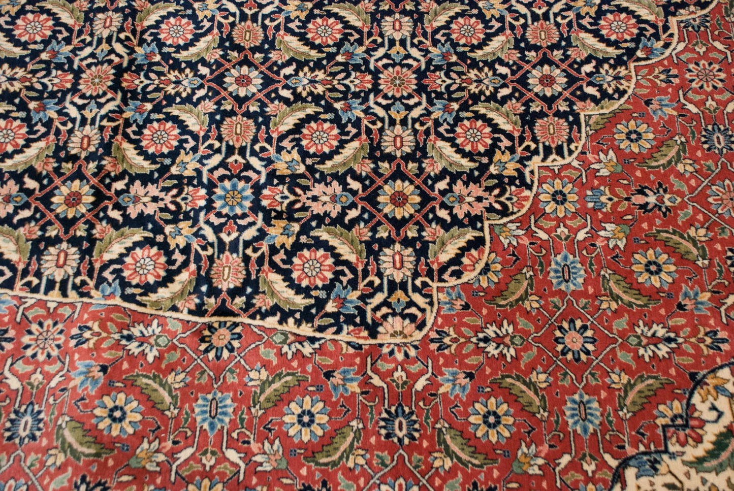 12x18 Vintage Bulgarian Tabriz Design Carpet