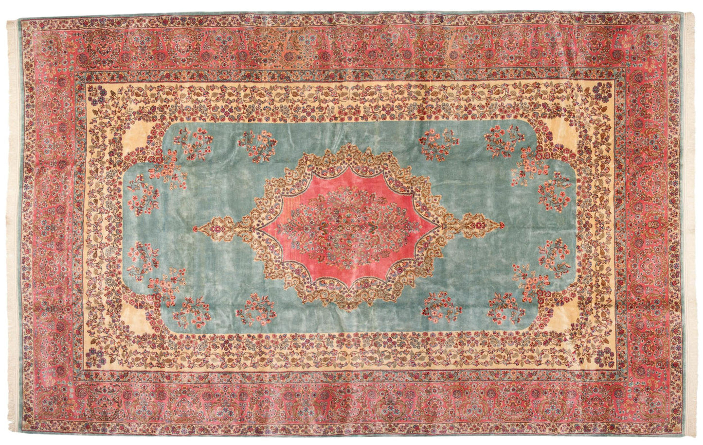 10x16.5 Vintage Fine Kerman Carpet