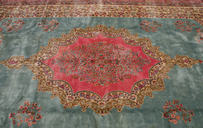10x16.5 Vintage Fine Kerman Carpet