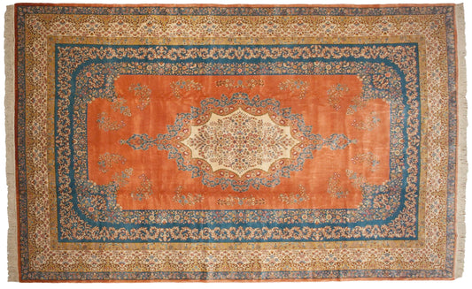 12x18.5 Vintage Bulgarian Kerman Design Carpet