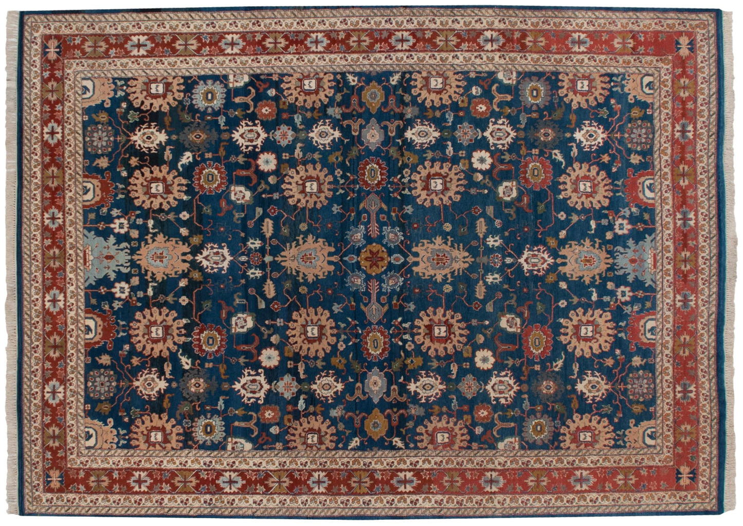 10x13.5 Vintage Indian Sultanabad Design Carpet