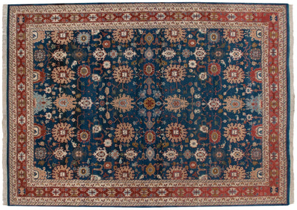 10x13.5 Vintage Indian Sultanabad Design Carpet