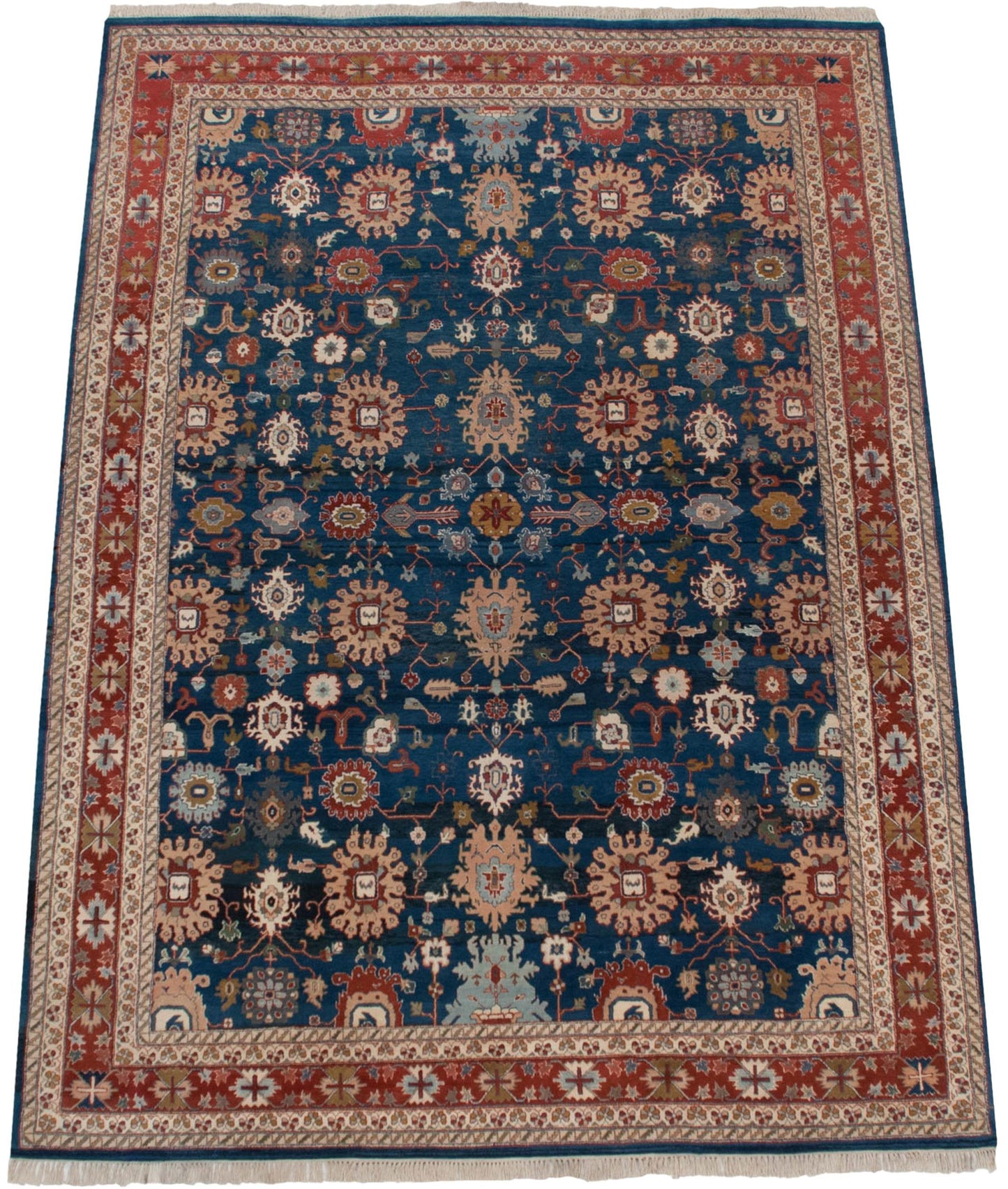 10x13.5 Vintage Indian Sultanabad Design Carpet
