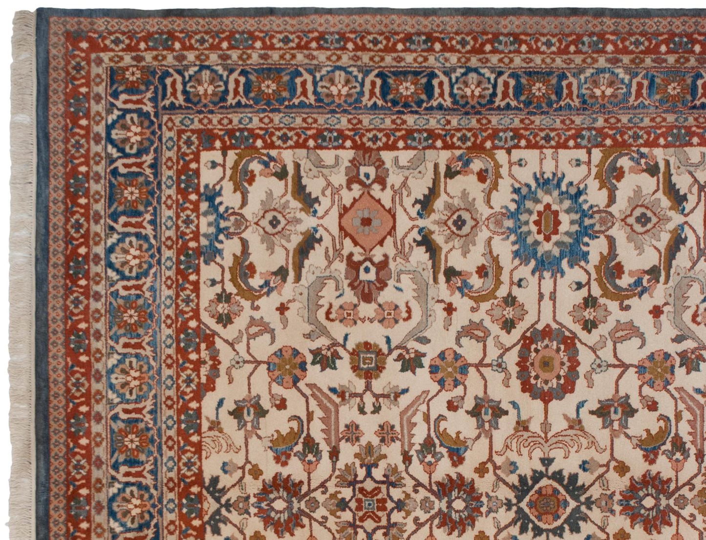 10x14 Vintage Indian Sultanabad Design Carpet