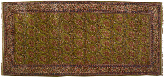 7x15 Vintage Kerman Carpet