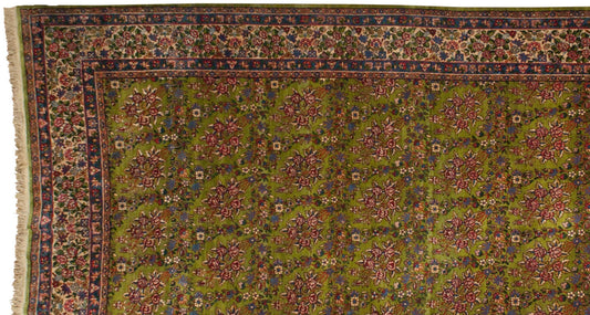 7x15 Vintage Kerman Carpet