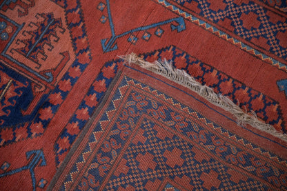 3.5x5 Vintage Pakistani Ersari Design Rug