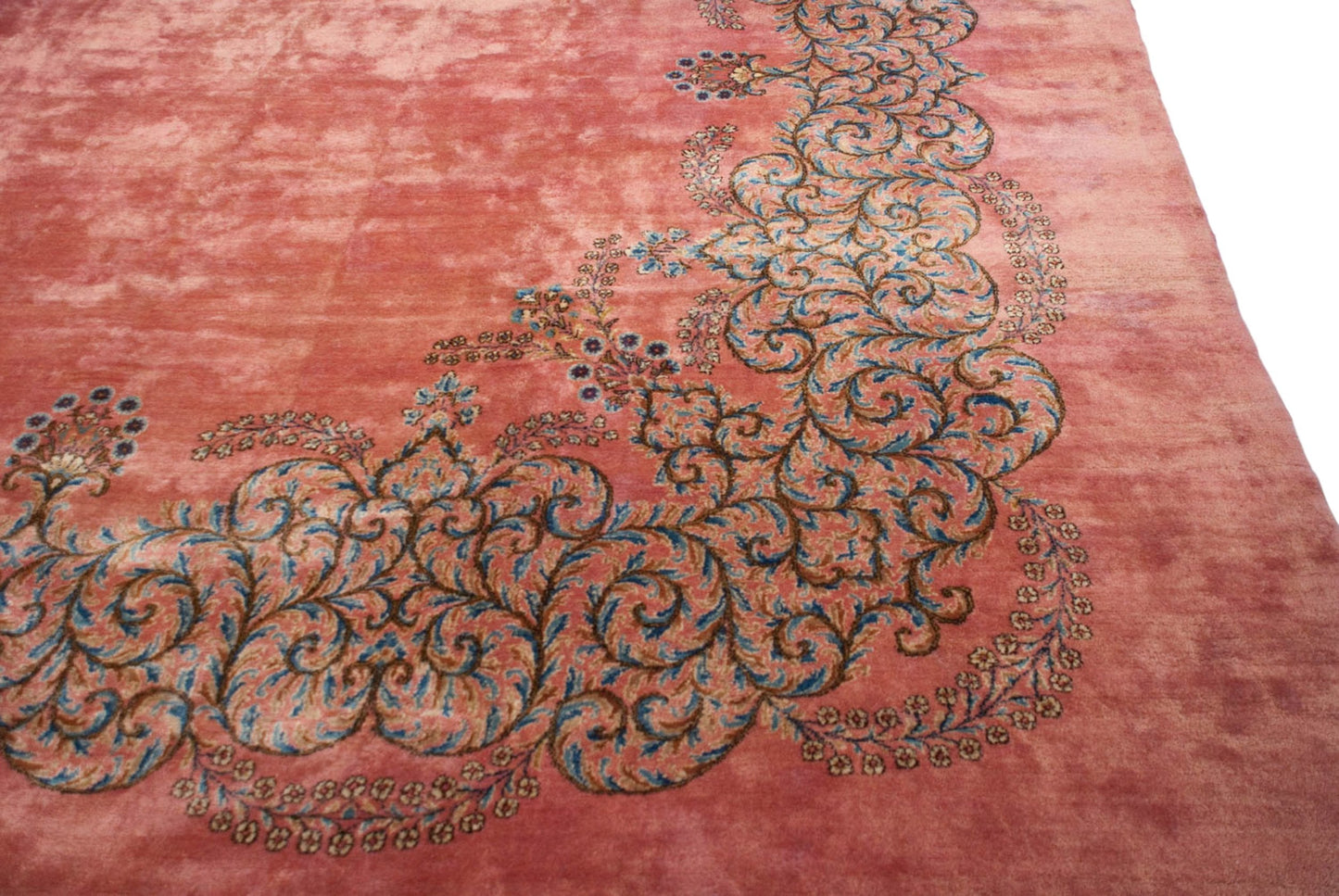 12x17.5 Vintage Fine Kerman Carpet