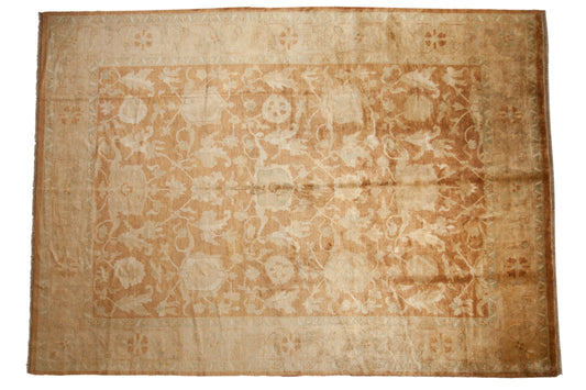 10x14 Vintage Gold Wash Indian Oushak Design Carpet