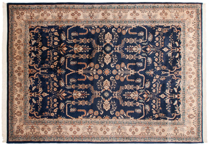 10x14 Vintage Indian Mohajeran Sarouk Design Carpet