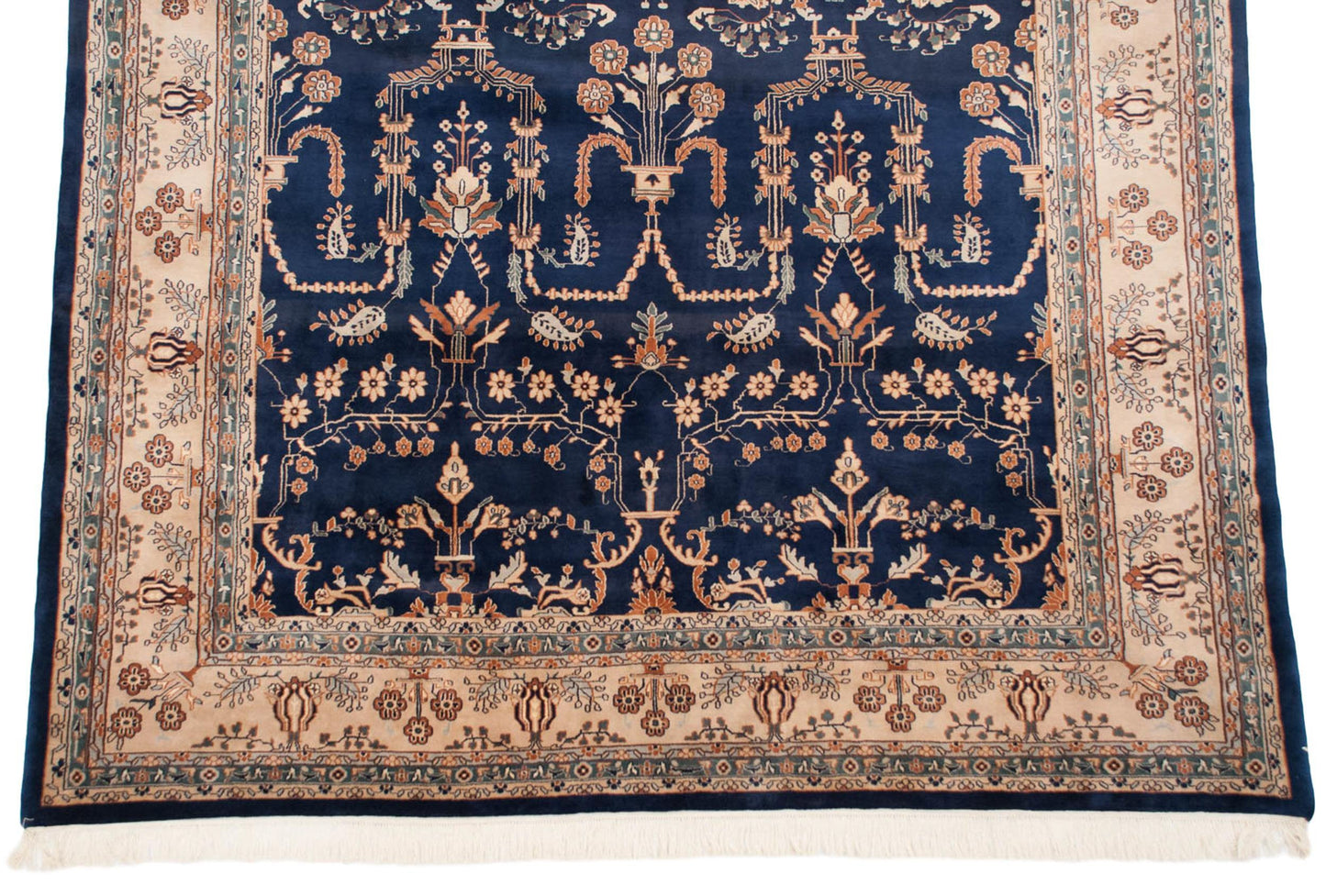 10x14 Vintage Indian Mohajeran Sarouk Design Carpet