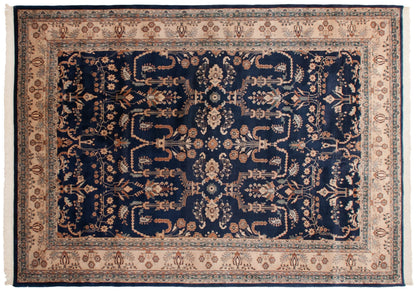10x14 Vintage Indian Mohajeran Sarouk Design Carpet