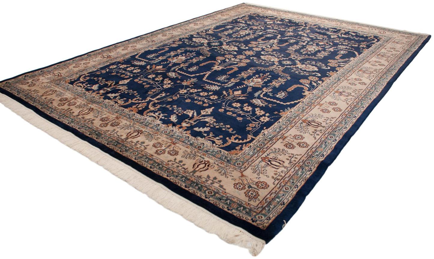 10x14 Vintage Indian Mohajeran Sarouk Design Carpet