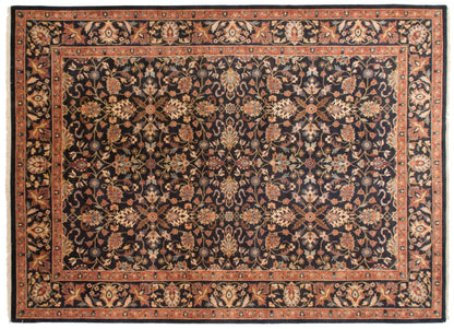 10x14 Vintage Indian Yezd Design Carpet