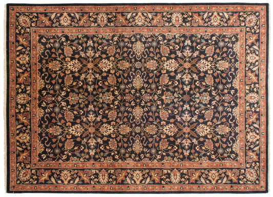 10x14 Vintage Indian Yezd Design Carpet