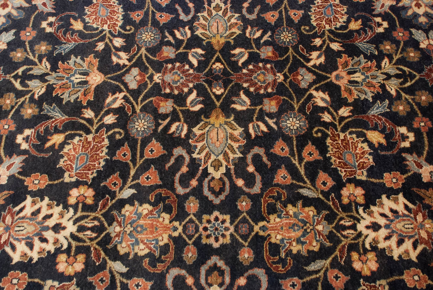 10x14 Vintage Indian Yezd Design Carpet
