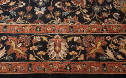 10x14 Vintage Indian Yezd Design Carpet