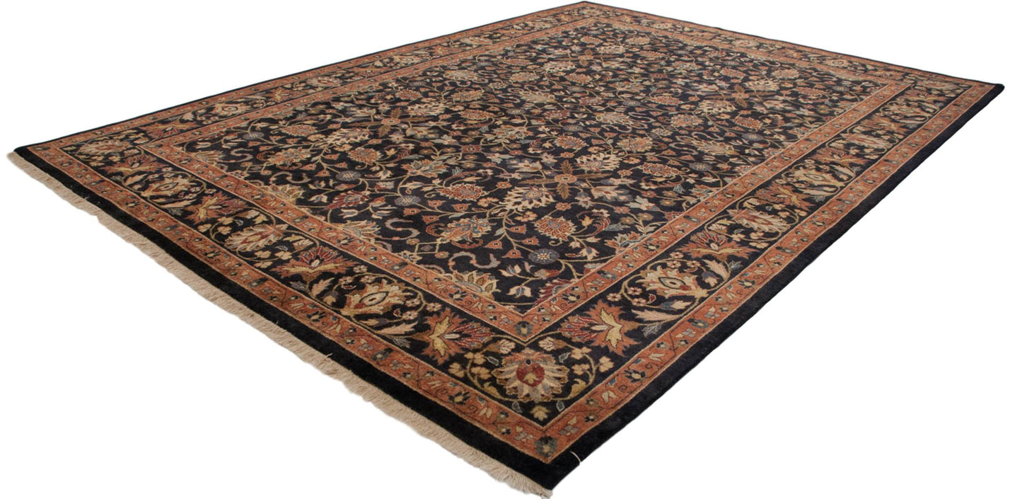 10x14 Vintage Indian Yezd Design Carpet