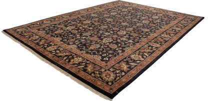 10x14 Vintage Indian Yezd Design Carpet