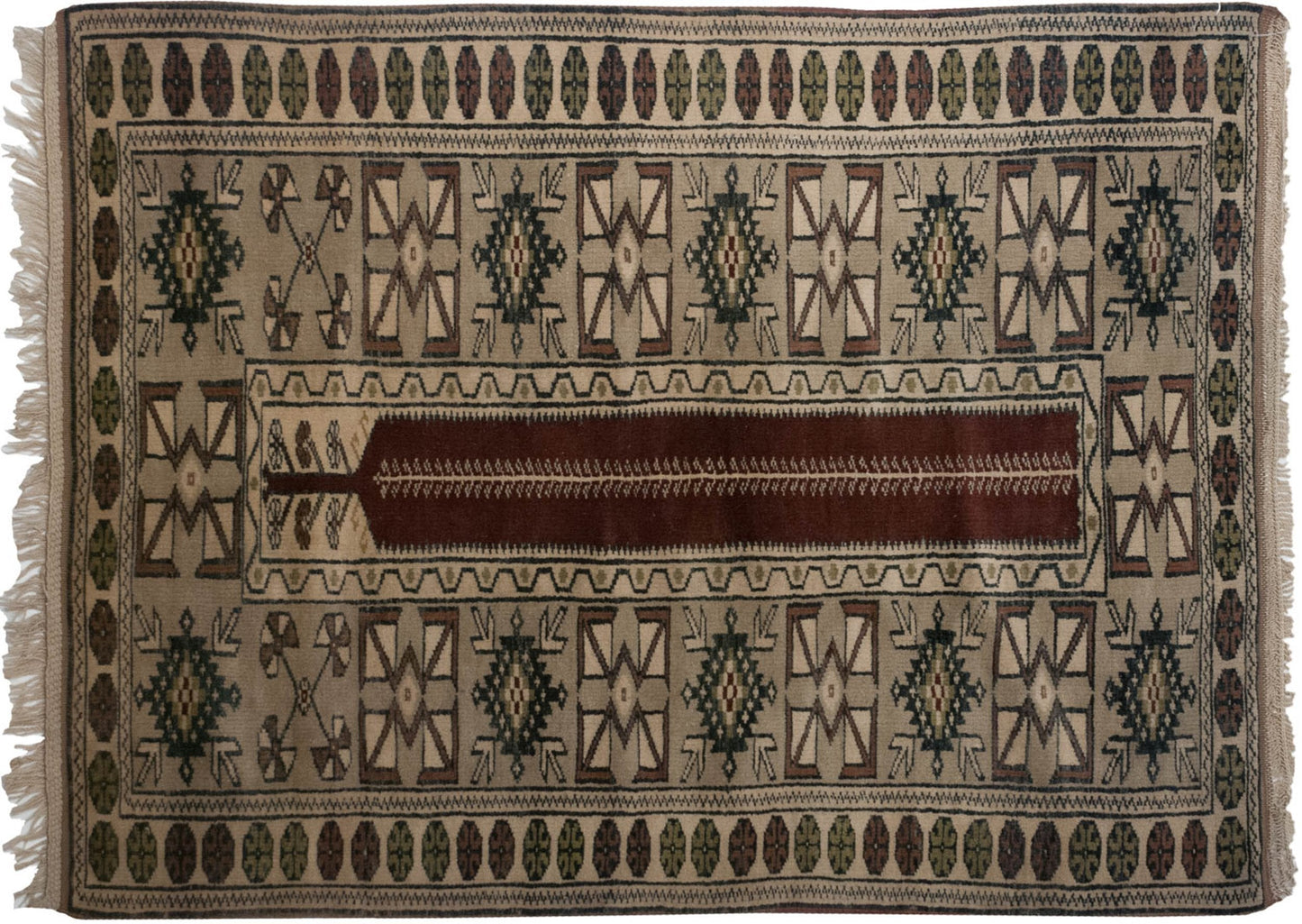 RESERVED 3x4.5 Vintage Melas Rug