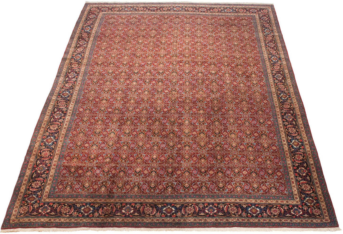 11x14 Vintage Tabriz Carpet
