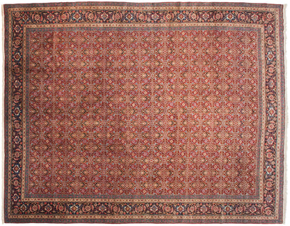 11x14 Vintage Tabriz Carpet