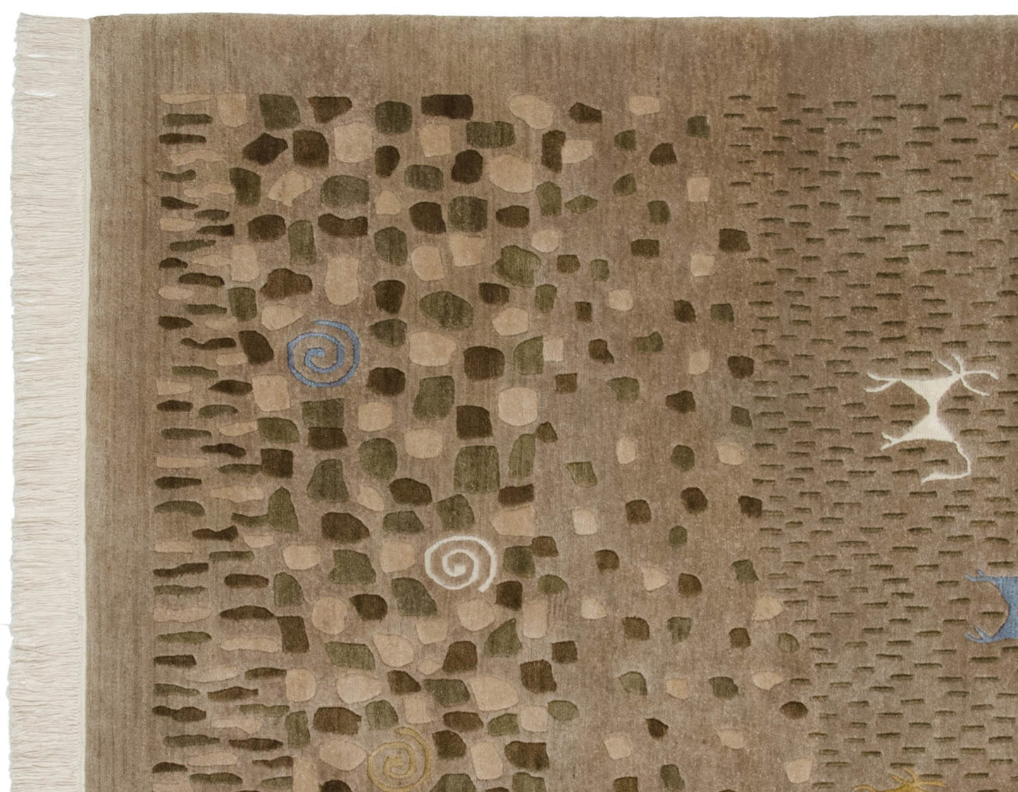 6x9 New Indian Folk Art Design Carpet