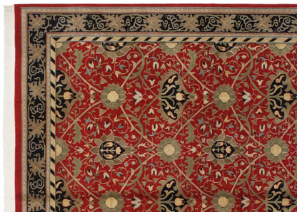 10x14 Vintage Indian William Morris Design Carpet