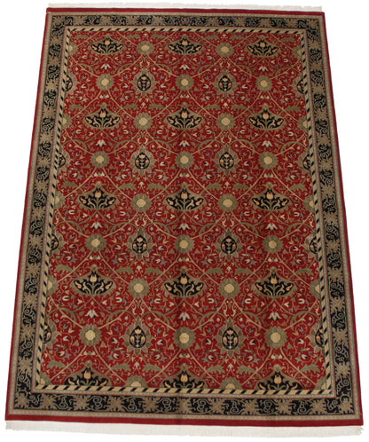 10x14 Vintage Indian William Morris Design Carpet