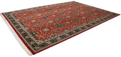 10x14 Vintage Indian William Morris Design Carpet