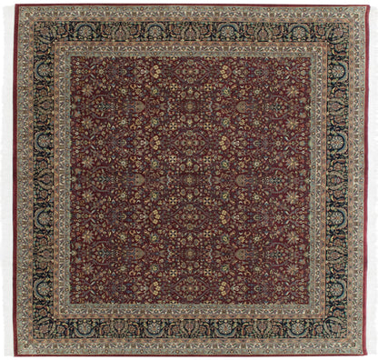 10x10 New Indian Tabriz Design Square Carpet