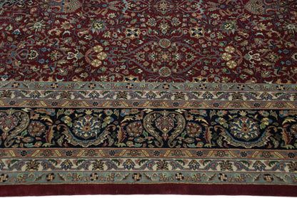 10x10 New Indian Tabriz Design Square Carpet