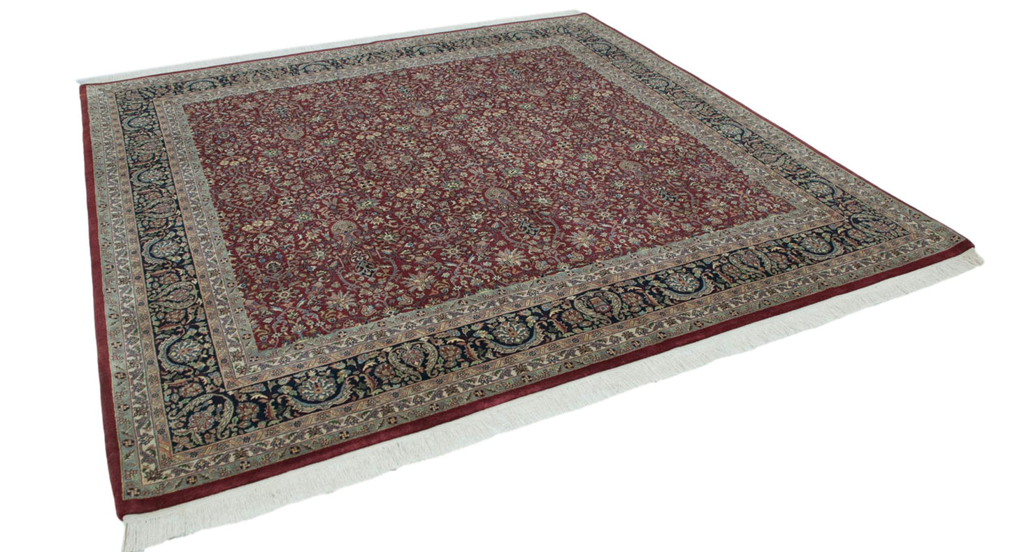 10x10 New Indian Tabriz Design Square Carpet