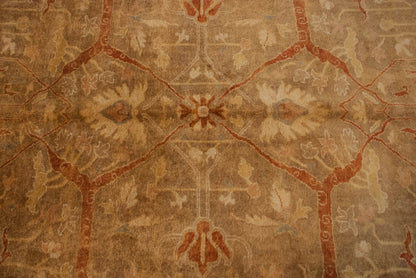 10x13.5 New Gold Wash Indian Oushak Design Carpet