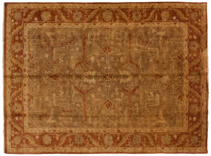 10x13.5 New Gold Wash Indian Oushak Design Carpet