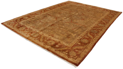 10x13.5 New Gold Wash Indian Oushak Design Carpet