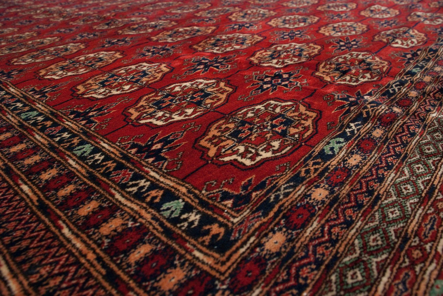 11x14 Vintage Fine Bokhara Carpet